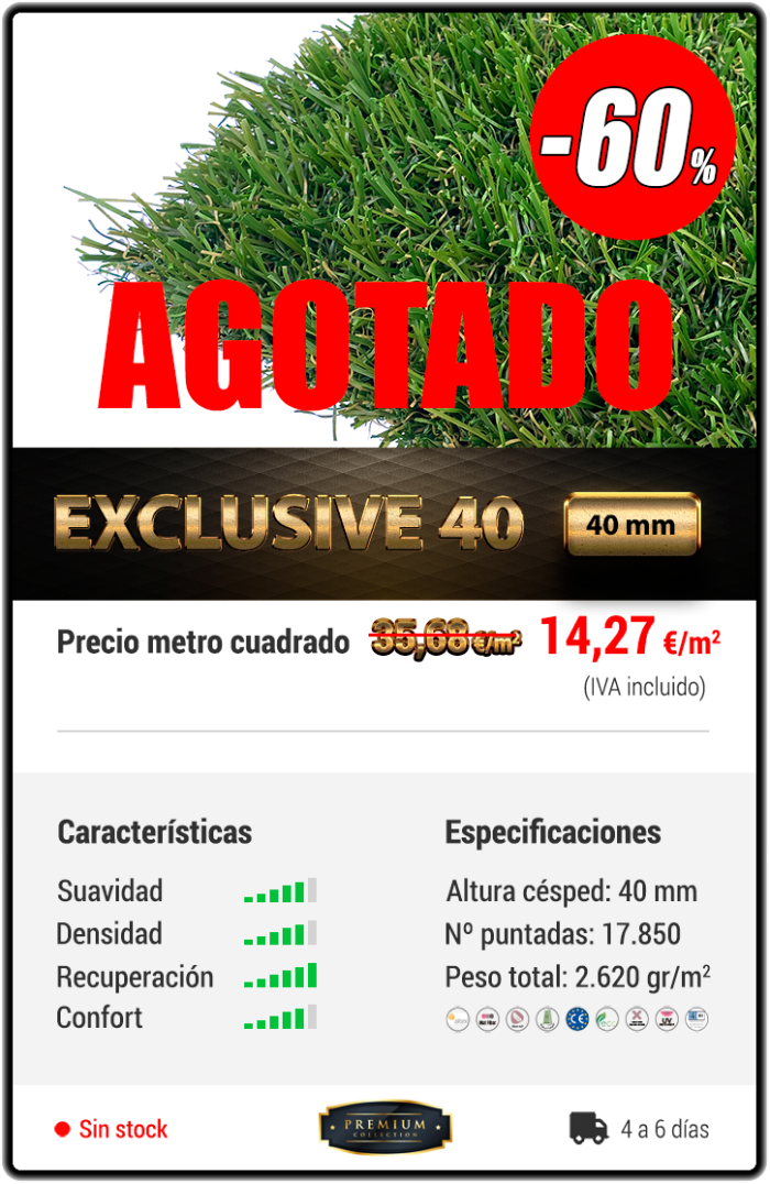 Césped artificial Exclusive 40